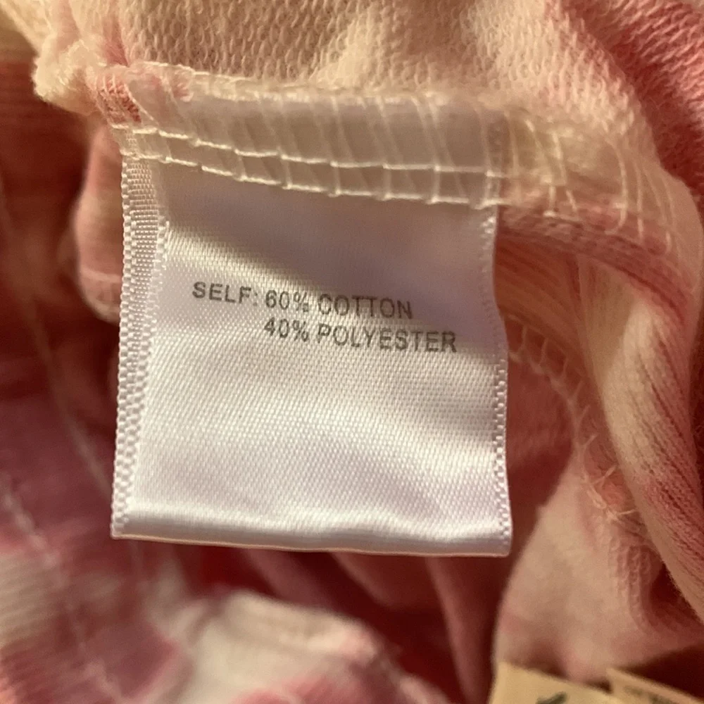Joggers Tie Dye Jane and Delancey Sweatpants Size Medium NWT Pink White
